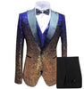 Image of Sequin Men's Suit Three Piece Set Shopping