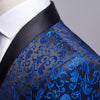 Image of Men's Floral Suit Trousers Suit Slim-fit Banquet Stage Wear Shopping