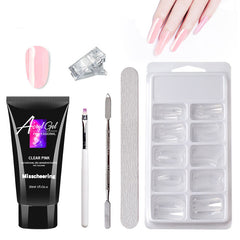 Painless Extension Gel Nail Art Without Paper Holder Quick Model Painless Crystal Gel Set Shopping111