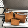 Image of Special-interest Design Suede Belt Buckle Shoulder Strap Bucket Bag Shopping