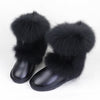 Image of Women's Winter Mid-calf Fox Fur Snow Boots Shopping