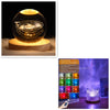 Image of LED Water Ripple Ambient Night Light USB Rotating Projection Crystal Table Lamp RGB Dimmable Home Decoration 16 Color Gifts Shopping