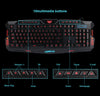 Image of J10 tricolor backlight wired gaming keyboard set colorful luminous gaming mouse keyboard Russian keyboard Shopping