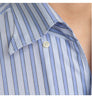 Image of One-piece Collar Striped Shirt Men's Cotton Breathable Casual Shirt Shopping