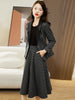 Image of Autumn And Winter Plaid Woolen Classic Style Suit Women Shopping