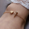 Image of English Letter Graceful Personality Alloy Heart-shaped Letter Bracelet Shopping