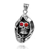 Image of Skull Head Pendant Stainless Steel Ornament Men's Titanium Steel Necklace Shopping