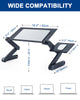 Image of Adjustable Height Laptop Desk Laptop Stand for Bed Portable Lap Desk Foldable Table Workstation Notebook RiserErgonomic Computer Tray Reading Holder Bed Tray Standing Desk Shopping