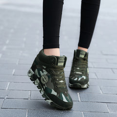 Women's Casual Camouflage Increased Sneakers Shopping