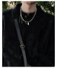 Image of Trendy Student Party Winding Chain Tassel Ring Necklace Shopping