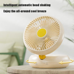 Table Fan, Rechargeable Remote Control Fan With Auto Oscillation 90 Foldable Ultra Quiet 4 Speeds Wind, Portable Air Circulator Fan,Hang Hook, USB Wall Fan For Bedroom Office Kitchen Shopping