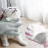 Image of Pet Glove Cat Grooming Glove Cat Hair Deshedding Brush Gloves Cat Floating Hair Pet Hair Removal Brush Dog Bathing Massage Comb Silicone Hair Removal Gloves Shopping