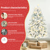 Image of Christmas Tree PVC Artificial Snow Christmas Tree Mall Window Decoration Tree Cedar Christmas Tree Christmas Decoration Supplies Shopping