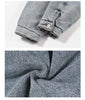 Image of Washed And Worn Mixed Cotton Loose Thickened Denim Jacket Shopping