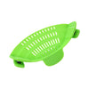 Image of Universal Silicone Clip-on Pan Pot Strainer Anti-spill Pasta Pot Strainer Food Grade Rice Fruit Colander Strainer Shopping