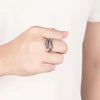 Image of Men's Metal Retro Claw Ring Shopping