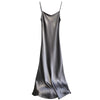 Image of All Match Thin Satin Acetate Dress Shopping