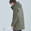 Image of Warm And Comfortable White Duck Down Men's Down Jacket Shopping