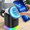 Image of 3 In 1 Magnetic Wireless Fast Charger For Smart Phone RGB Ambient Light Charging Station For Airpods IWatch Shopping