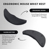 Image of Ergonomic Mouse Wrist Rest Mouse Pads Silicon Gel Non-Slip Streamline Wrist Rest Support Mat Computer Mouse Pad For Office Gaming PC Accessories Shopping