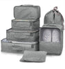 Image of 7pcs Packing Cubes Luggage Storage Organiser Travel Compression Suitcase Bags Shopping