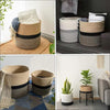 Image of Cotton Rope Storage Basket Hamper Large Basket Wicker Laundry Baskets Laundry Woven Basket Woven Storage Basket Cotton Woven Toy Basket Desktop Picnic Basket Office Shopping