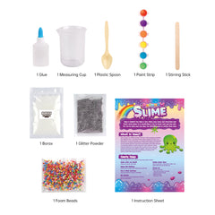 Toy Slime Kit Gifts For  Girls 8  Amazing To Make Foam Beans Slimes And Sliver Glitter Slimes Fun Slime Party Favors Shopping