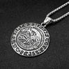 Image of Vintage Viking Dragon Totem Titanium Steel Men's Pendant Necklace Shopping