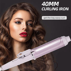 40mm Curling Wand Curling Tongs Big Barrel Curling Iron Professional Hair Curler Shopping111