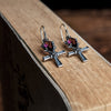 Image of S925 Sterling Silver Anka Life Cross Earrings Shopping