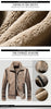 Image of Men's Casual Polo Collar Fur Thickened Fleece-lined Warm Jacket Shopping