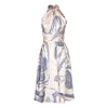 Image of French Style Halterneck Printed Dress Shopping