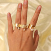 Image of Stainless Steel XINGX Pearl Ring Shopping