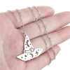 Image of The Charm Pendant Necklace Of Stainless Steel Witch Hat Shopping