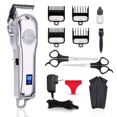 Men Hair Trimmer 3 in 1 IPX7 Waterproof Beard Trimmer Grooming Kit Cordless Hair Clipper for Women & Children LED Display USB Rechargeable Amazon Banned Shopping111