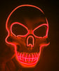 Image of Halloween Skeleton Mask LED Glow Scary Mask Shopping