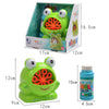 Image of New Cute Cartoon Animals Shape Creative Frog Automatic Bubble Machine Gun Shopping