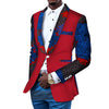 Image of African Men's Casual Printed Cotton Suit Shopping