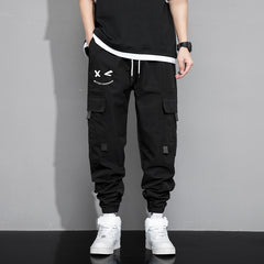 Spring And Autumn Men's New Trendy Loose Cargo Pants Versatile Outdoor Multi-pocket Leisure Shopping