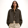 Image of Original-women's Lapel Coffee Brown253 Deep Loose Double-sided Wool Short Coat Shopping