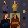 Image of Cute girl retro colorblock T-shirt Shopping