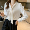 Image of All-matching V-neck Working Clothes Long Sleeve Shopping