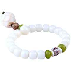 White Jade Bodhi Bracelet For Men And Women