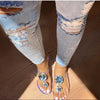 Image of Women's Summer Plastic Rhinestone Sandal Slippers Shopping