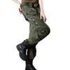 Image of Women's Casual Straight Leg High Waisted Loose Fitting Workwear Pants Shopping