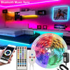 Image of Led Strip Lights 5050 RGB Bluetooth Room Light Color Changing with Remote Shopping