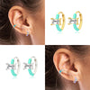 Image of S925 Sterling Silver Dripping Earclip Rhinestone Earrings Shopping