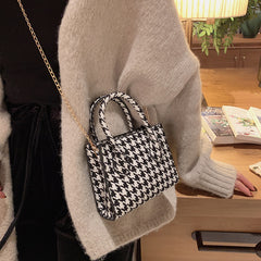 Handbags Houndstooth Chain Trendy One-shoulder Messenger Bag Shopping