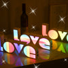 Image of Valentines Day Decor LED LOVE Light Valentines Day Gift For Girlfriend Bithday Wedding Party Decoration Romantic Wedding Decor Shopping