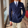 Image of Men's Double Breasted Suit Daily Slim Fit Shopping